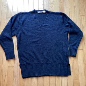 YK2 Carolyn Taylor Essentials Black V Sweater Lge Side Slits